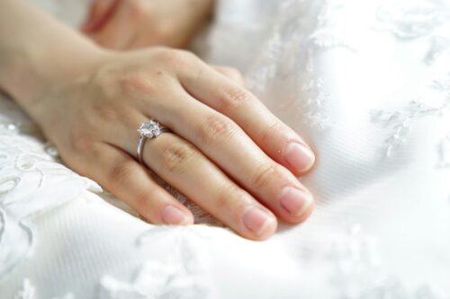 hand with wedding ring
